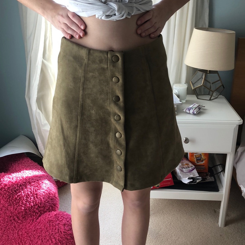 Green skirt